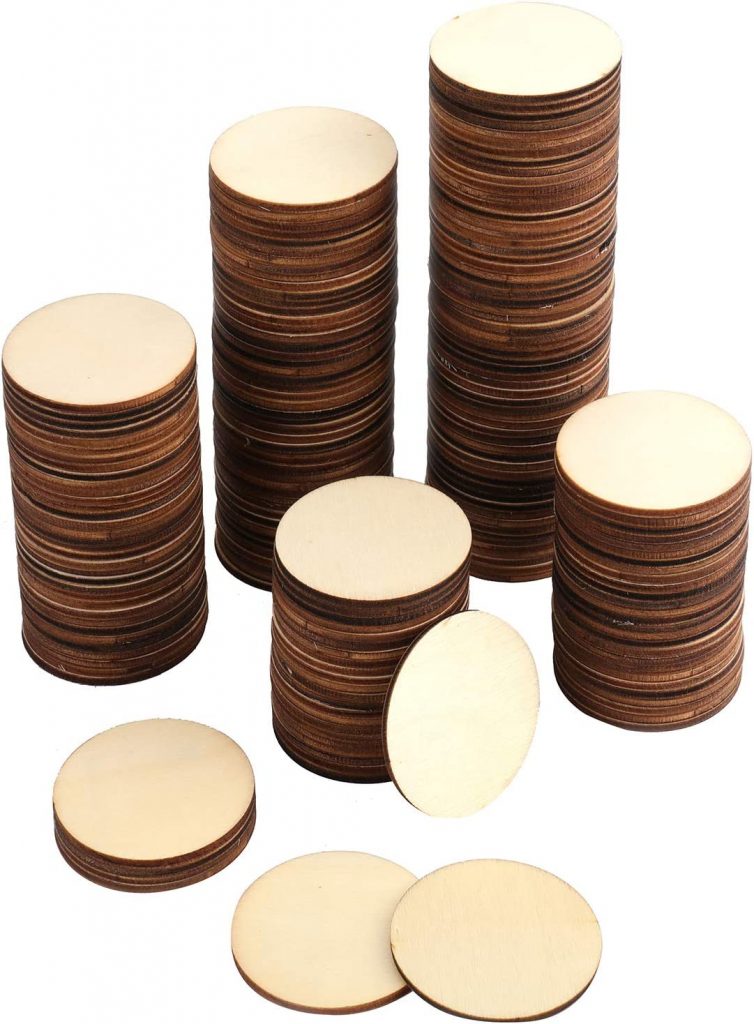 SVG Tuts | Foraineam 200 Pieces Wood Craft Circle Cutouts 2 Inch