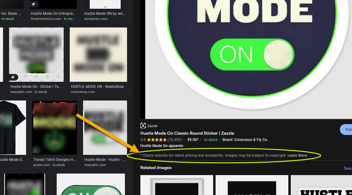 SVG Tuts | Google Images "subject to copyright" statement