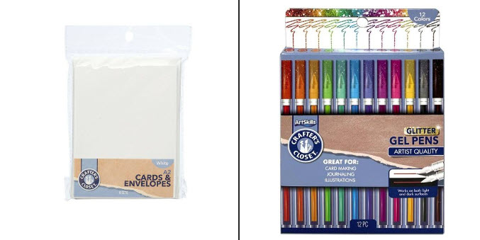 SVG Tuts | Cards, Envelopes and Gel Pens from Dollar General