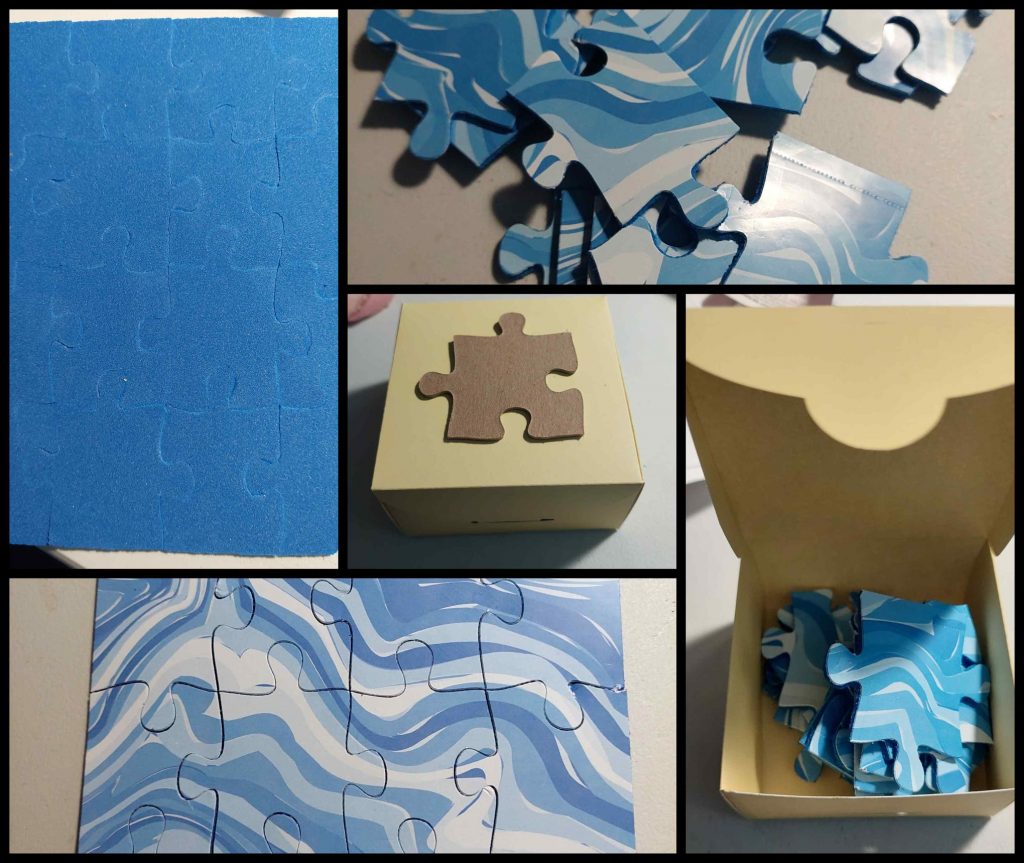 Puzzle with Adhesive Foam Base on Cricut Maker 3