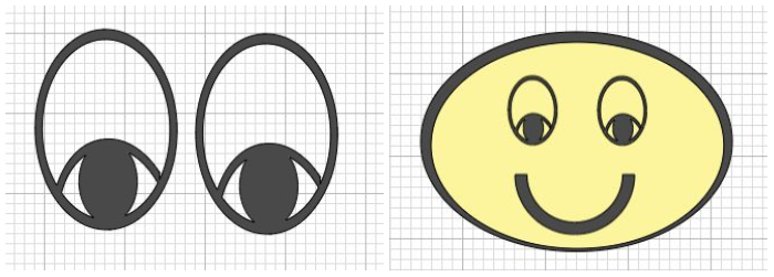 Playing with Shapes in Cricut Design Space: Cartoon Eyes