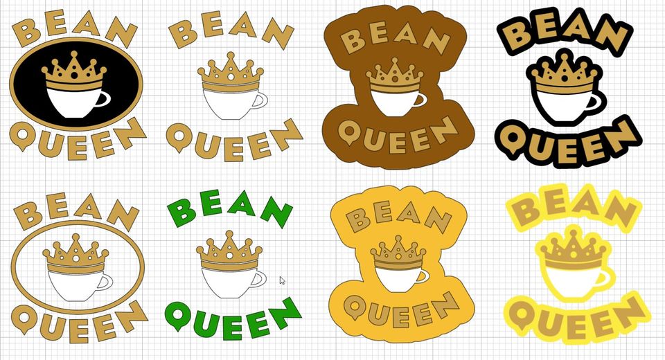SVG Tuts | Create a Bean Queen SVG Cut File in Cricut Design Space