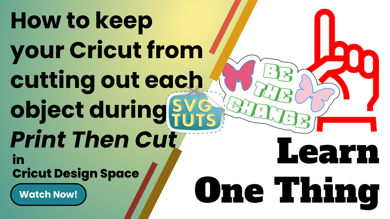SVG Tuts | Tutorials | More on Cricut Print Then Cut [For Carol]: Group vs Flatten & How to Flatten the Right Way